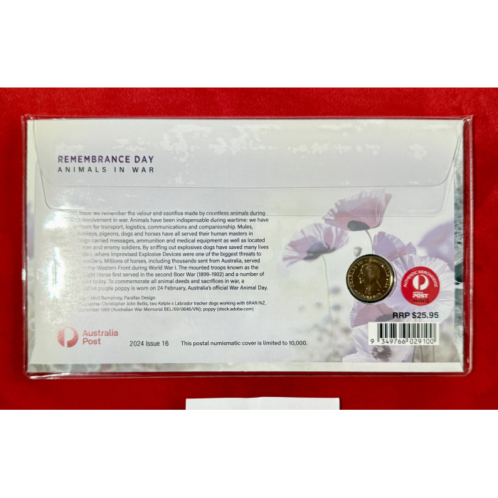 2024 - REMEMBRANCE DAY - ANIMALS IN WAR PNC