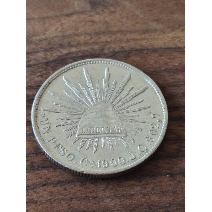 1900 Mexico Silver 1 Peso – Culiacán Mint