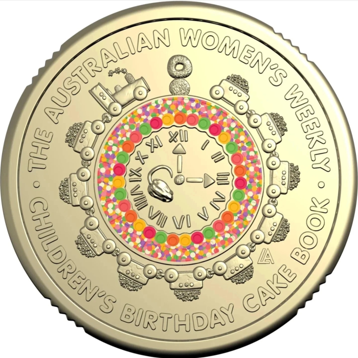 Women's Weekly Birthday Cake Cook Book Coin Bag $2 Two Dollar Coloured Australia