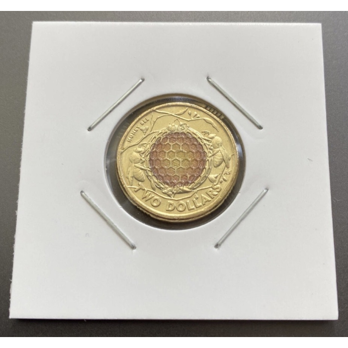 🐝 2023  $2 Honey Bee Downies Carded  Coin +1  UNC $2 Honey Bee in a 2x2 card 