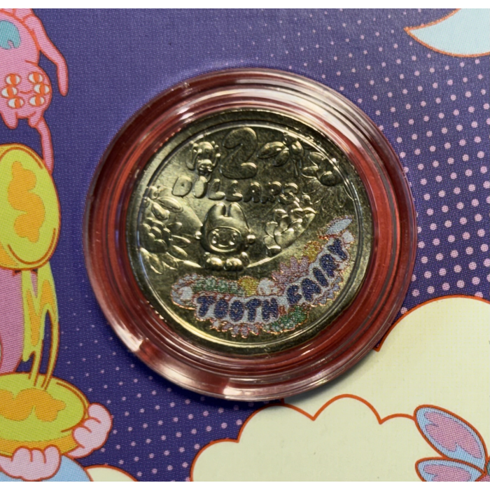 2026 Toothfairy $2 Coloured Coin on Small Card