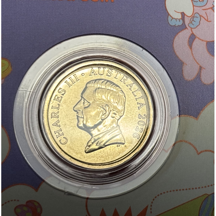 2026 Toothfairy $2 Coloured Coin on Small Card