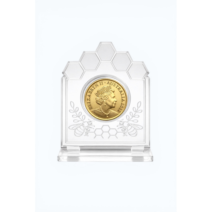 2022 Australian Honeybee $2 Coin + Display Stand