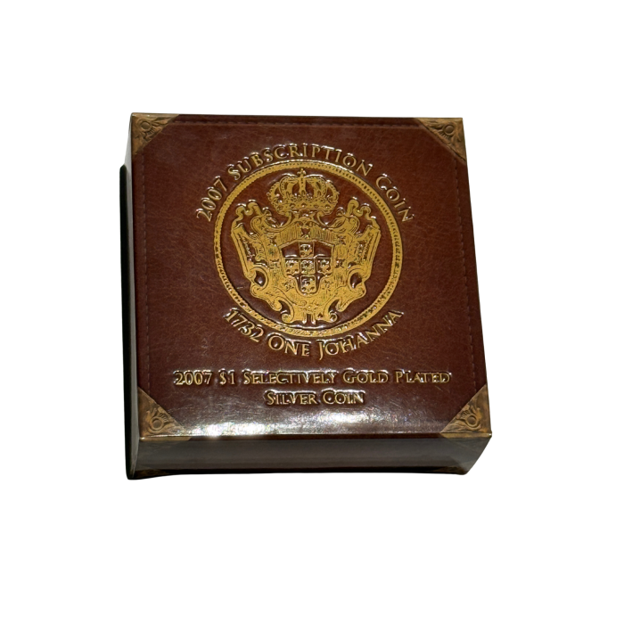 2007 $1 Selectively Gold Plated Silver Proof Coin - 1732 One Johanna 60.46 gram 