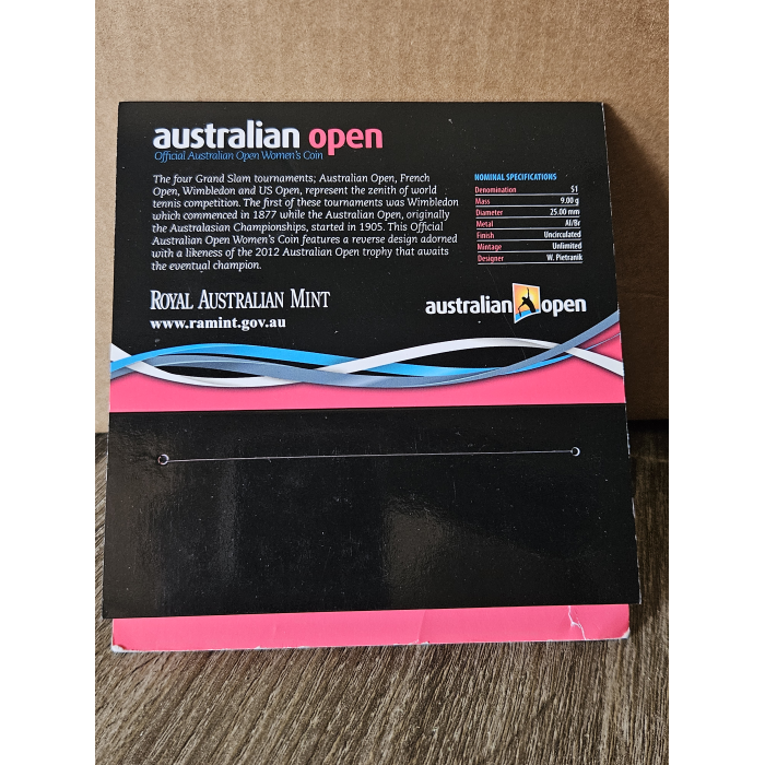 2012 Australian Open Women's $1