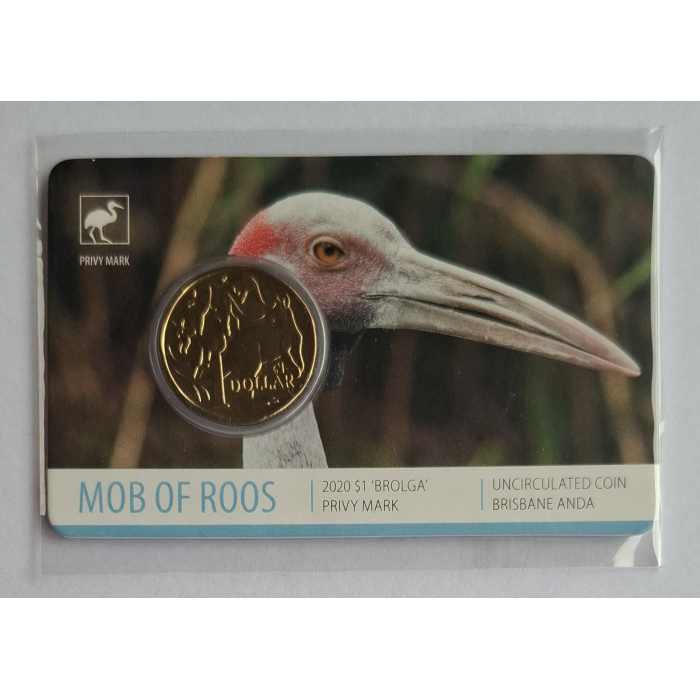 2020 $1 Mob Of Roos ANDA Money Expo carded coin set