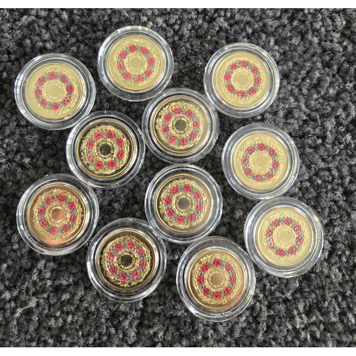 80th Anniversary WW2 Poppy Wreath UNC $2 coins