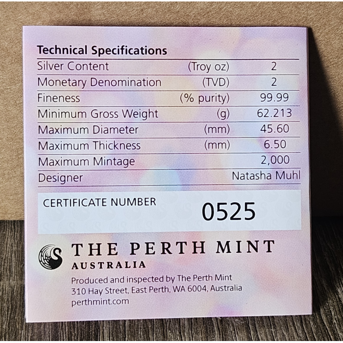 2025 Perth Mint Ferris Wheel 2oz Silver antiqued finish