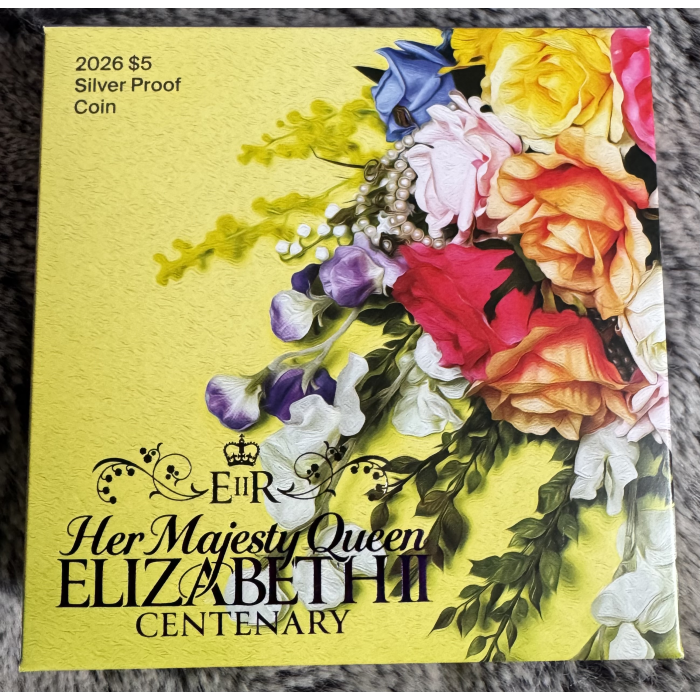 2026 RAM $5 HRM Elizabeth II Centenary Silver Proof coin 