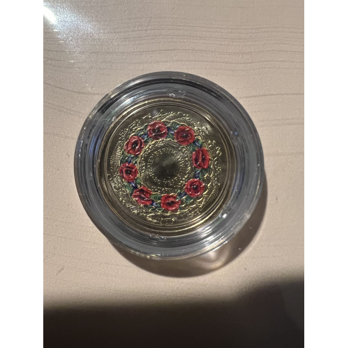 2025 $2 C Mintmark  80 Years of WW2 Poppy Coin Carded UNC Limited to 100,000