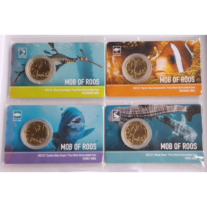 2022 $1 Mob Of Roos ANDA Money Expo carded coin set