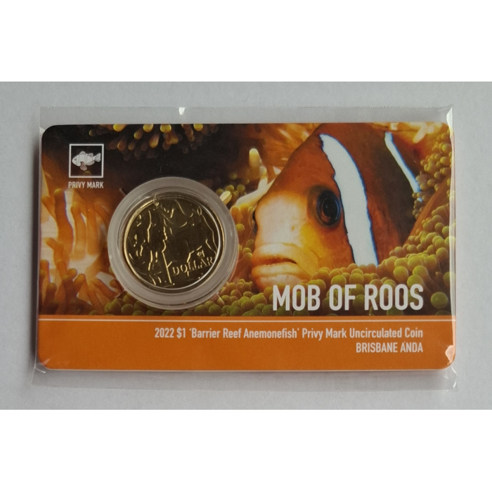 2022 $1 Mob Of Roos ANDA Money Expo carded coin set