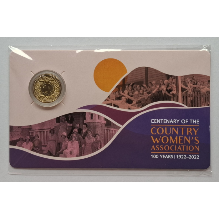 2022 $1 Centenary Of The Country's Women's Association Carded coin 