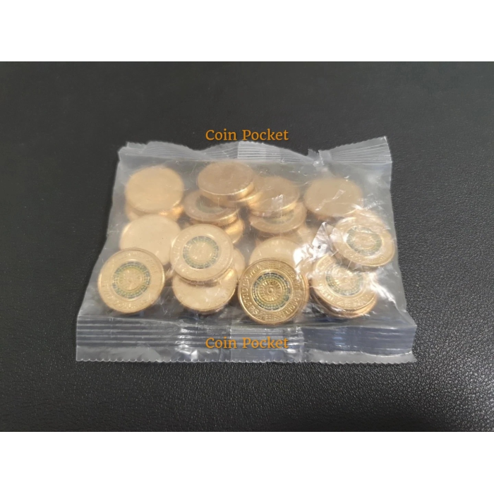 Lest We Forget Mosaic Green 25 Coin Bag 2017 Two Dollar Coloured $2 New Sealed