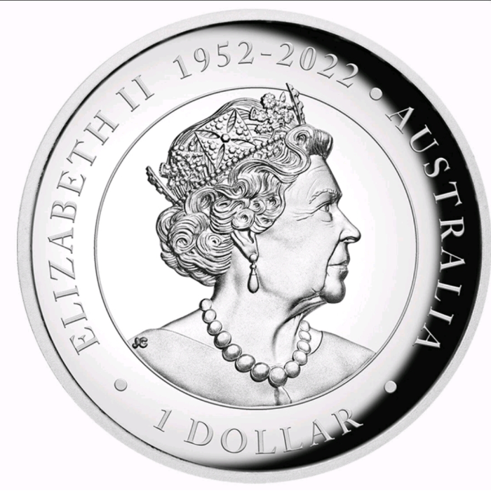 2023 $1 Australian Kangaroo 1oz Silver Proof High Relief Coloured Coin