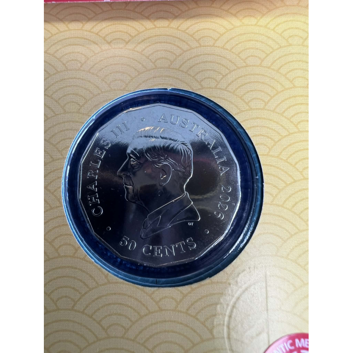 2026 ANDA Melbourne Year of Horse 50c PNC #114 of only 750 released.