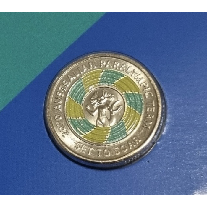 2020 Tokyo Paralympics Folder with 1 x UNC $2 Coin 