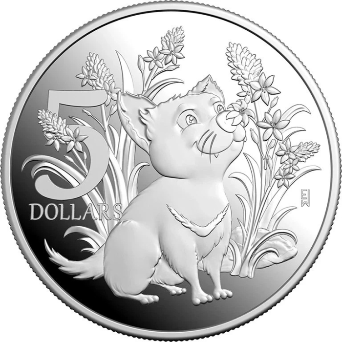 Aussie Bubs 2026 Baby 1oz Pure 999 Silver Bullion Coin Proof 5 Dollar Coin