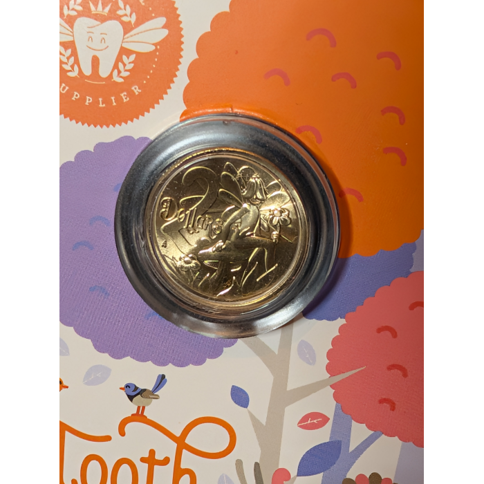 2025 $2  tooth fairy coin on card 