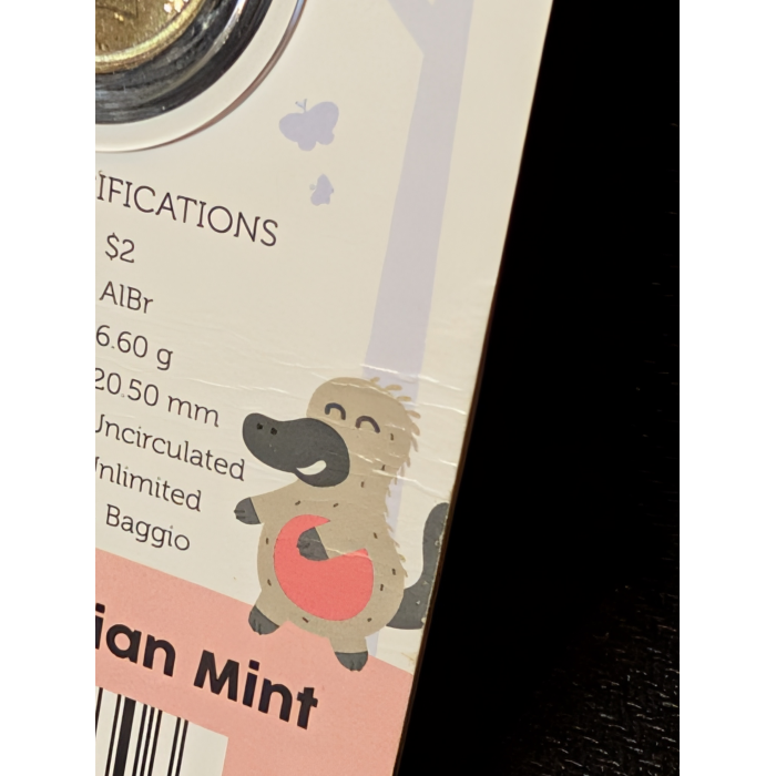 2025 $2  tooth fairy coin on card 