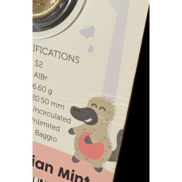 2025 $2  tooth fairy coin on card 