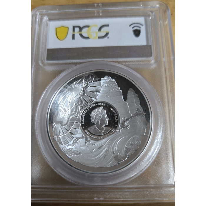 2022 MS69 Beauty Rich & Rare Daintree Rainforest 1 oz colourised.