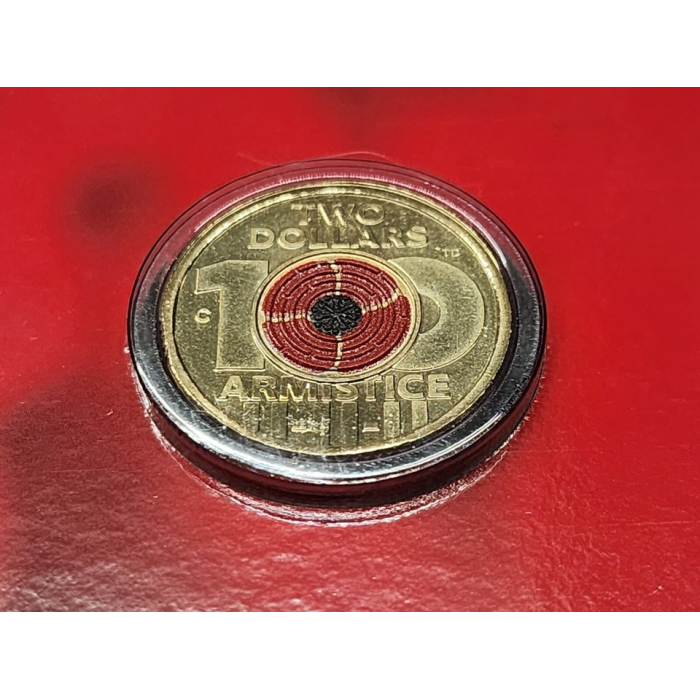 2018 $2 Armistice Centenary- Remembrance Day  'C' Mint Mark Carded Coin