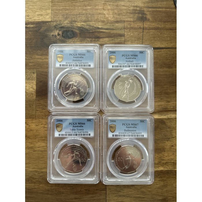 PCGS - FULL GRADED - 2008 Comm Games Set