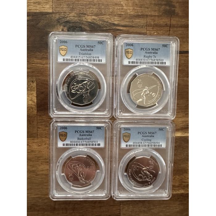 PCGS - FULL GRADED - 2008 Comm Games Set