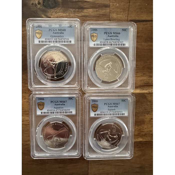 PCGS - FULL GRADED - 2008 Comm Games Set