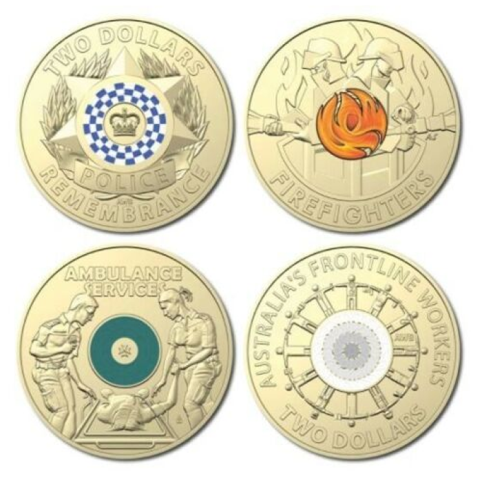 4x EMERGENCY SERVICE COINS - CIRCULATED SET