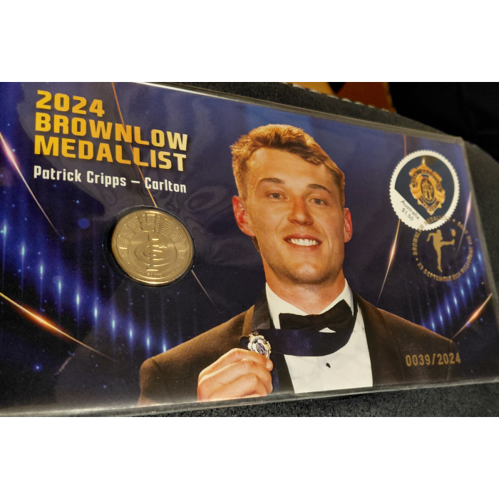 2024 Brownlow Medalist - Patrick Cripps, Carlton AFL football club.