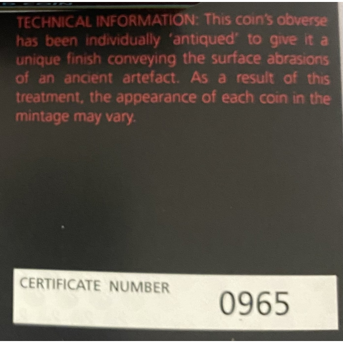 AUSTRALIA EMU UTINGAT 2025 $2 COLOUR 2OZ SILVER ANTIQUE COIN