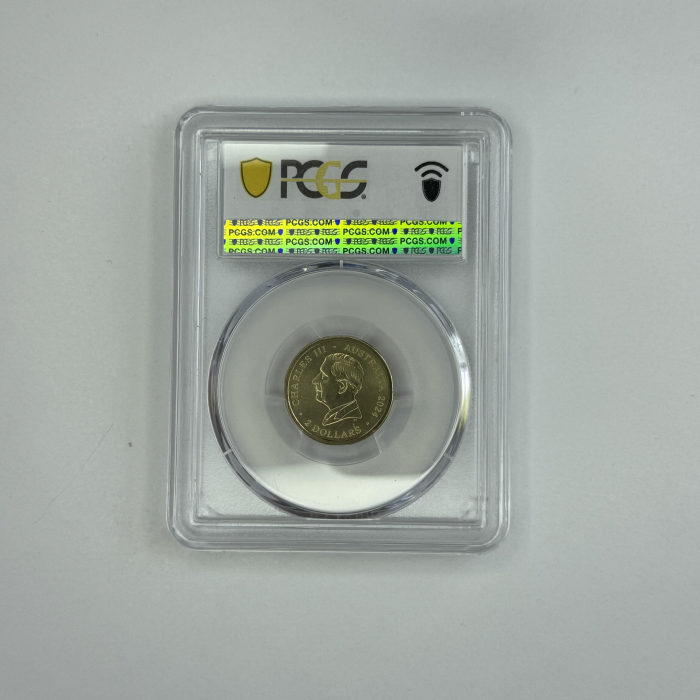 2024 $2 WAR ANIMALS REMEMBRANCE PURPLE POPPY C MINTMARK PCGS MS69