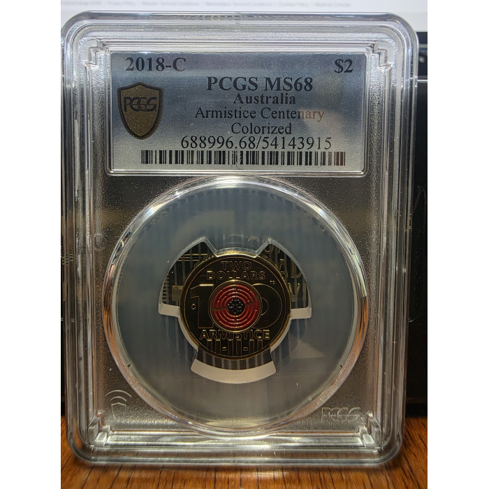 2018 - $2 Centenary of Armistice MS68