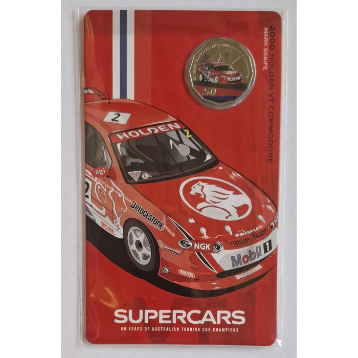 2020 50c 60 Years Of Supercars carded coins
