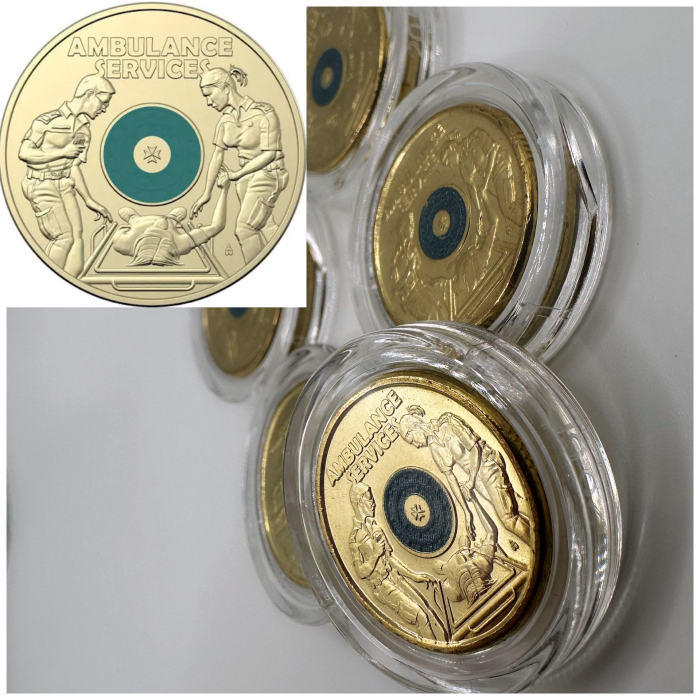 1x UNC 2021 Ambulance Service $2 Coin - In Lighthouse Capsule