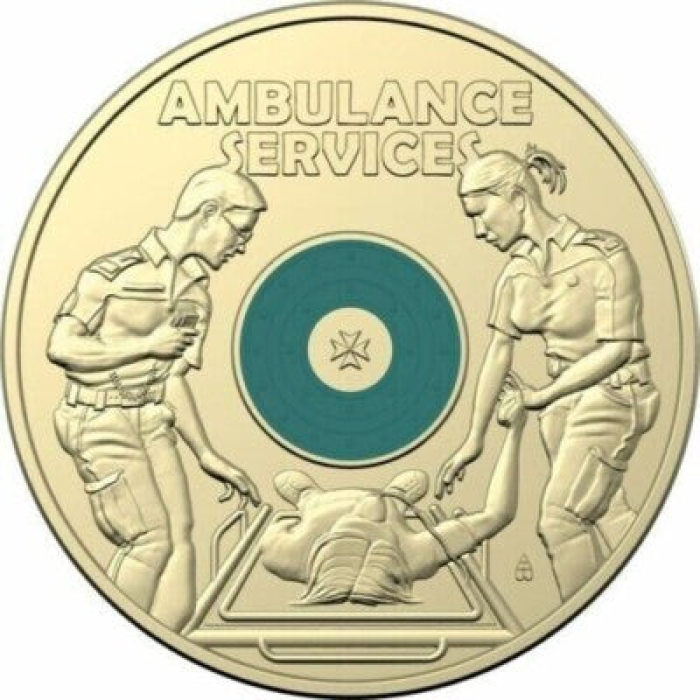 1x UNC 2021 Ambulance Service $2 Coin - In Lighthouse Capsule