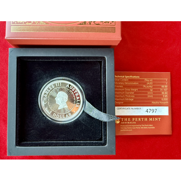 Australian Opal Lunar Series 2026 Year of the Horse 1oz Silver Proof Coin