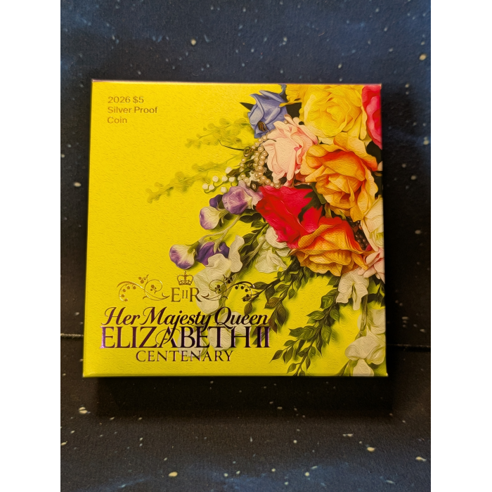 2026 $5 1oz Fine Silver Proof Coin HM Queen Elizabeth II