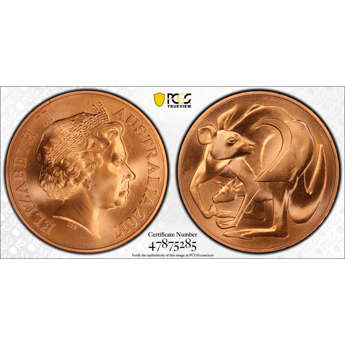 2017 RAM Australia Stuart Devlin Revisiting a Vision 2c Bronze PCGS MS69RD