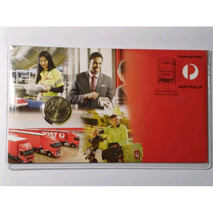 2019 $1 "A" Australia Post Coin PNC