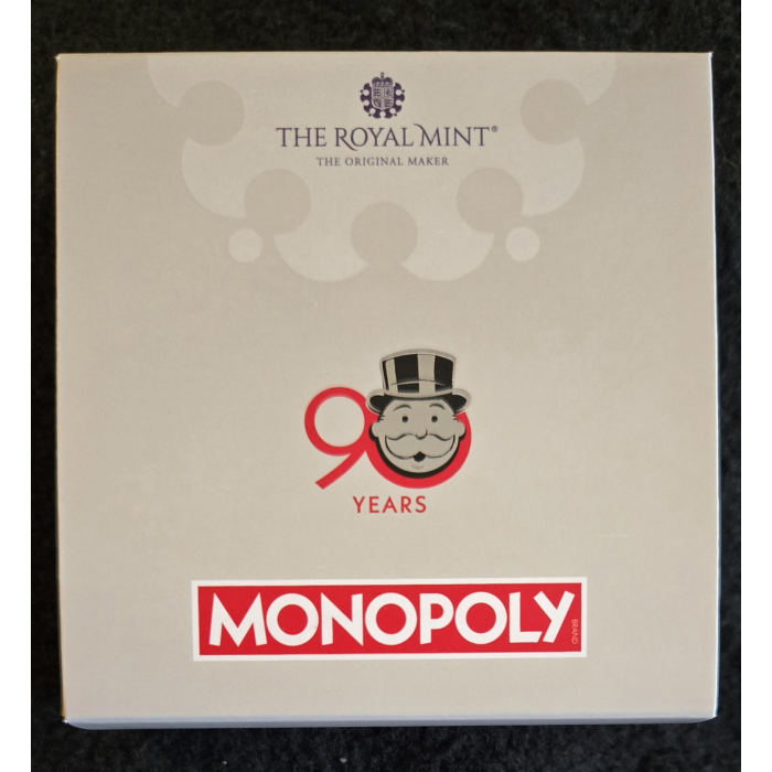 2025 90th anniversary Monopoly silver 50p coin
