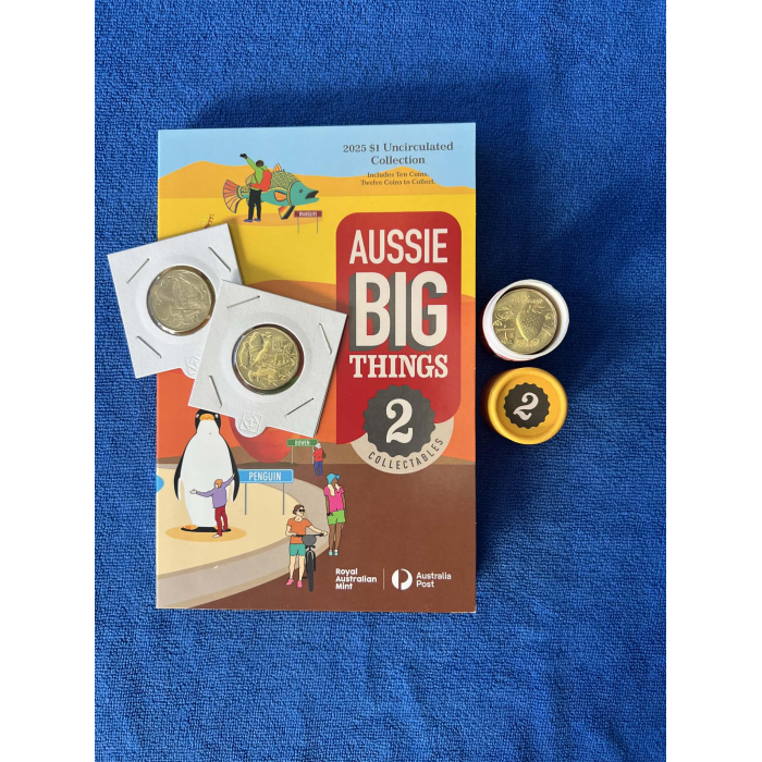 Aussie Big Things 2 2025 - Complete 12 Coin Set – 10 in Tube + 2 Register coins