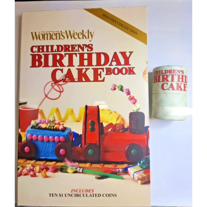 2025 Women's Weekly Birthday Cake 10x UNC $1 Folder & Coin Tube