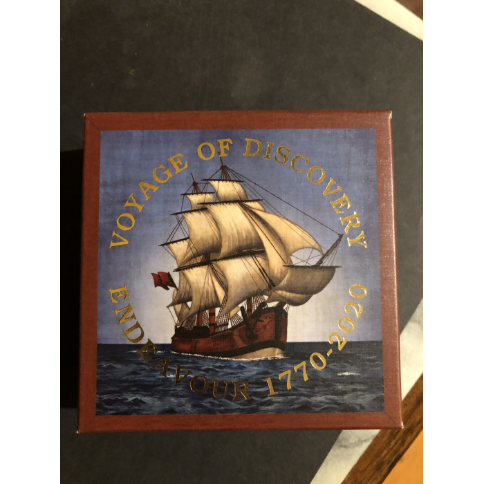 2020 Voyage of Discovery 1 oz $5  Fine Silver Proof boxed Coin