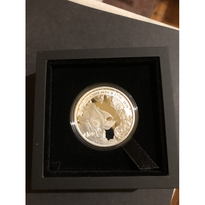 2020 Voyage of Discovery 1 oz $5  Fine Silver Proof boxed Coin