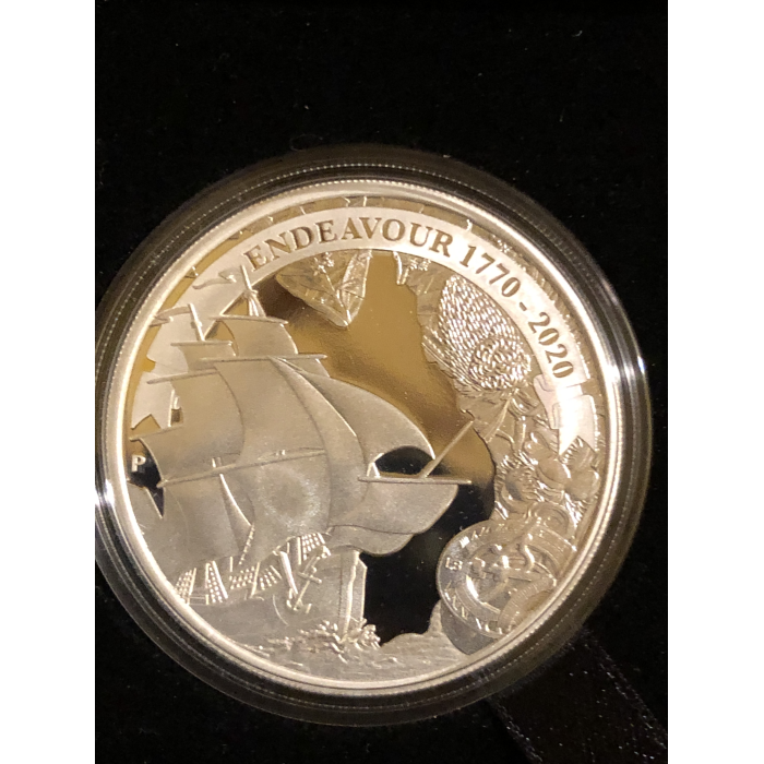 2020 Voyage of Discovery 1 oz $5  Fine Silver Proof boxed Coin