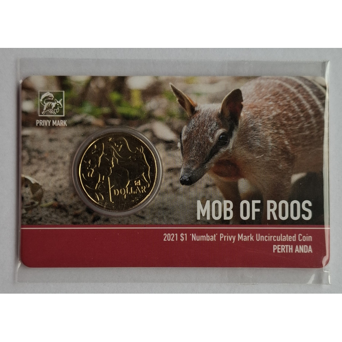 2021 $1 Mob Of Roos ANDA Money Expo carded coin set