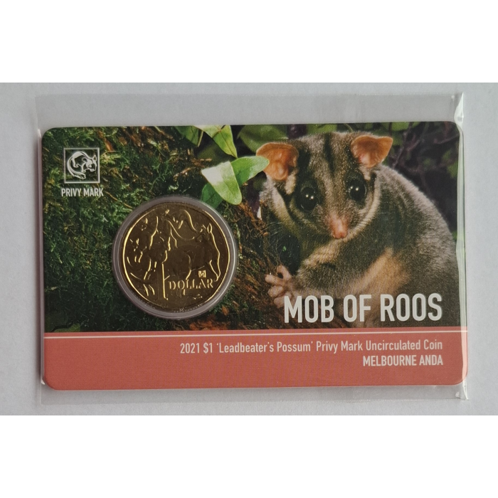 2021 $1 Mob Of Roos ANDA Money Expo carded coin set
